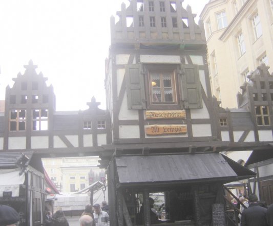 Hier war der Eingang zum Mittelaltermarkt