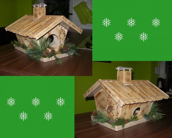 mein Schatz hat mir am Wochenende ein kleines Vogelhaus gebaut